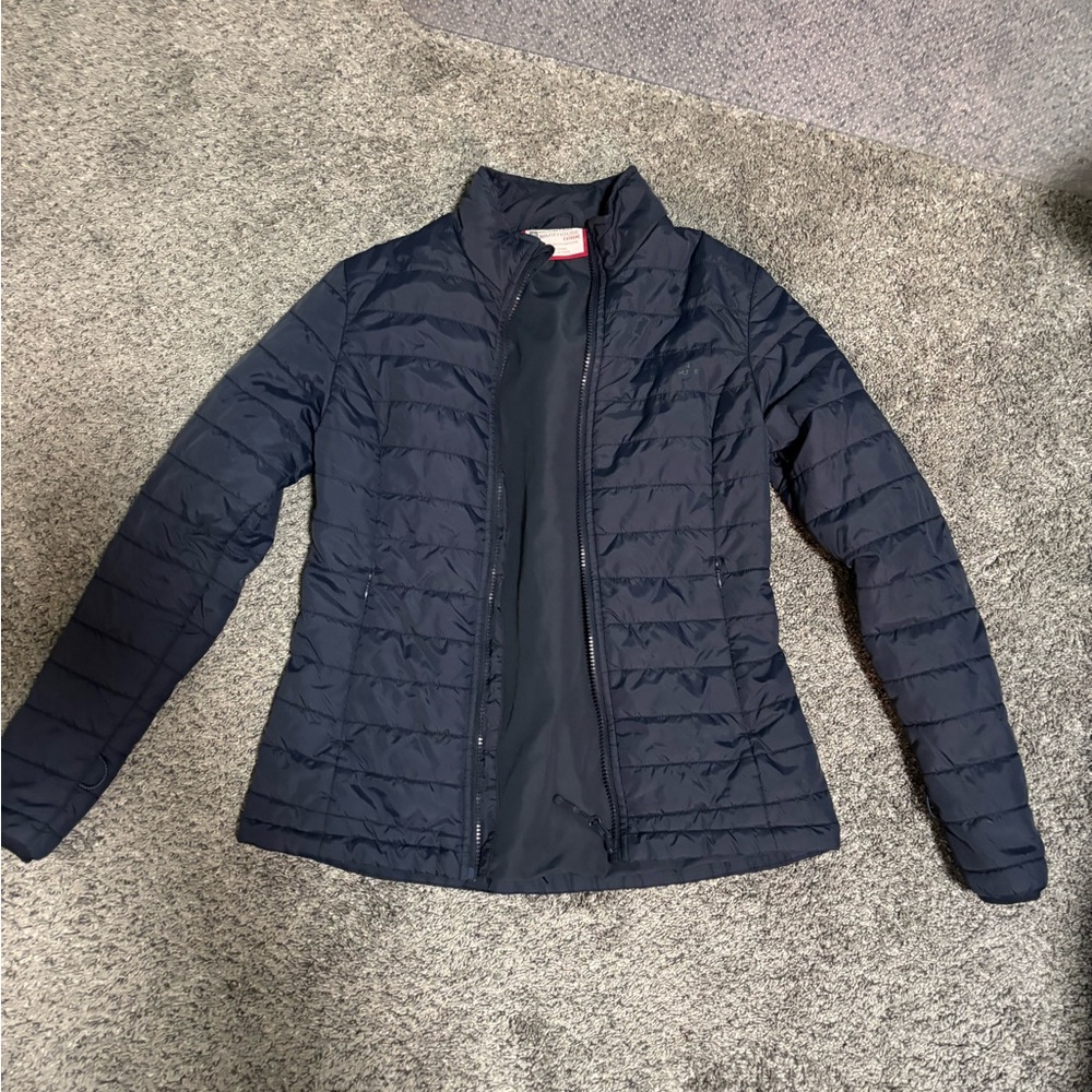 Warehouse Navy Quilted Puffer Jacket